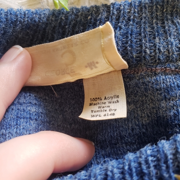 Sold70s Preppy Vintage Sweater Bateau Neckline - Picture 5 of 10